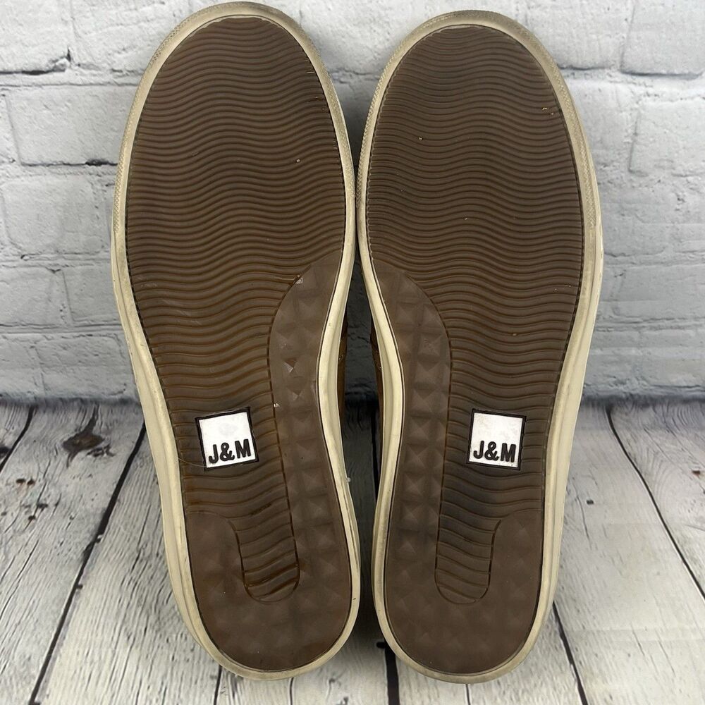 Johnston & Murphy McGuffey Slip On Shoe Sneaker Mens 11M Light Tan Oiled Leather - Picture 8 of 10
